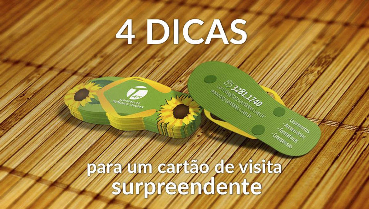 4 dicas para um cartão de visita surpreendente